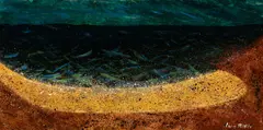 Chris Ritter, Shoreline, 1964, Oil on canvasboard