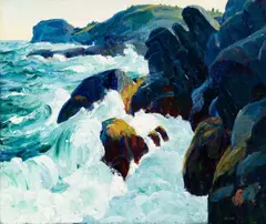 Leon Kroll, "Gull Rock" Monhegan, 1913, Oil on canvas