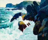 Leon Kroll, "Gull Rock" Monhegan, 1913, Oil on canvas