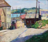 Nellie Augusta Knopf, Street Scene, 1928, Oil on canvas