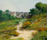 Sarah Albertson Woolley, Provincetown Rooftops, Oil on canvas