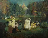 Arthur Clifton Goodwin, The Garden, Boston: Number II, Oil on canvas