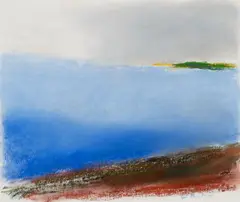 Wolf Kahn, Quiet Cove, Pastel on paper