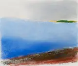 Wolf Kahn, Quiet Cove, Pastel on paper