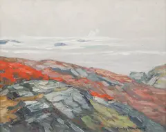 Ogunquit by Charles Herbert Woodbury, 1920, Oil on canvas, sold Jan 2026