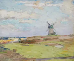 Gari Melchers, National Golf Links, Oil on canvas