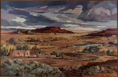 Mesa by Laurence Sisson, 1994, Oil on board, sold Jan 2026
