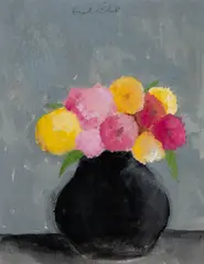 Robert Kulicke, Soft Bouquet, Watercolor and gouache on paper