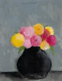 Robert Kulicke, Soft Bouquet, Watercolor and gouache on paper