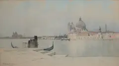 Across the Lagoon by Francis Hopkinson Smith, Venice, Gouache on paper, sold Jan 2026