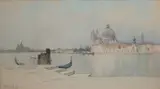 Francis Hopkinson Smith, Across the Lagoon, Venice, Gouache on paper