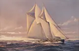 Donald Demers, Sailing, Gouache on board