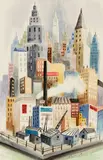 Carl Sprinchorn, New York, Watercolor on paper