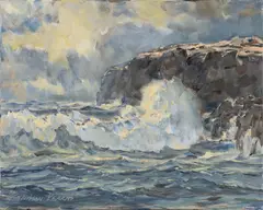 Stapleton Kearns, New England Coast, Oil on canvas