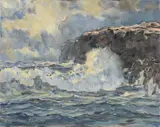Stapleton Kearns, New England Coast, Oil on canvas