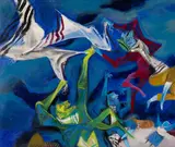 William Gropper, Victory Flags, Oil on canvas