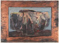 Elena Jahn, Lone Rock, 1993, Pastel on paper