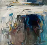 Elena Jahn, Monhegan Waterfall of Blue and White