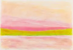 Wolf Kahn, Maine Sunset, Pastel on paper