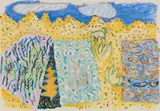 Alice Spencer, Hills and Sky, 1989, Gouache on paper