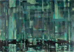 Murray Hantman, Northern Lights, 1968, Oil on canvas