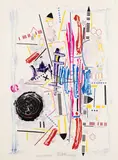 Louis Catusco, Black Hole, Mixed media on paper