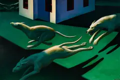 Leonard Koscianski, Chase, 1982, Oil on canvas