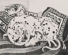 Dahlov Ipcar, Two Dalmatians, 1990, Lithograph