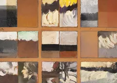 George Hallowell, Study Board, Oil and graphite on board