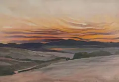 George Hallowell, New England Visions, Watercolor on paper