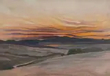 George Hallowell, New England Visions, Watercolor on paper