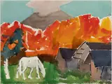 James Fitzgerald, Autumn Brilliance, c. 1950's, Watercolor on paper