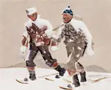 James Fitzgerald, Vermont Woodsmen 1944-45, Watercolor and gouache on paper