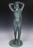 William Zorach, After a Swim (Garden Figure), Bronze