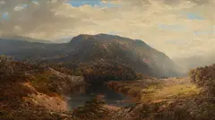 Willliam Louis Sonntag, Mountain View, 1873, Oil on canvas