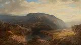 Willliam Louis Sonntag, Mountain View, 1873, Oil on canvas