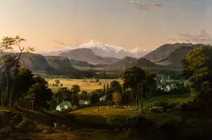 Benjamin Champney, Fields below the White Mountains, North Conway, Oil on canvas