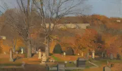 Ann Lofquist, "Orange October II" 1993-94, Oil on panel