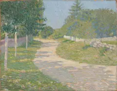 Walking Path by William Howard Hart, 1891, Oil on canvas, sold Aug 2025