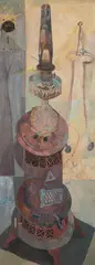 Morris Shulman, Monhegan Light and Heat, Casein Gouache on Masonite