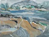 Arthur DiMambro, Bridge over Piscataqua, 2012, Oil on board