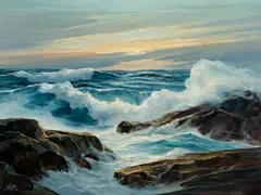 John Anthony Bartok, Morning Tide - Down East, 1972, Oil on canvas