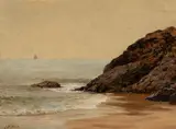 James Craig Nicoll, Gentle Waves, Oil on board