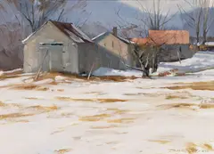 Don Stone, "Berwick Farm" Kennebunk, ME, 1984, Oil on panel