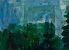 Carl Ashby, Maine, 1956, Oil on masonite