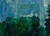 Carl Ashby, Maine, 1956, Oil on masonite