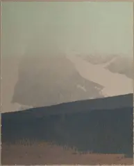 Russell Chatham, Misted Mountain, 2004, Lithograph