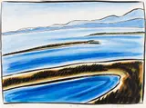 Eric Hopkins, Deep Cove #2, 1987, Watercolor on paper