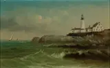 George M. Hathaway, Portland Head, Oil on board