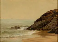 James Craig Nicoll, Gentle Waves, Oil on board